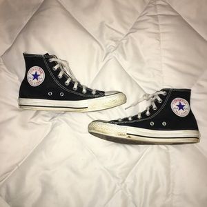 Black High Top Converse Size 7 women